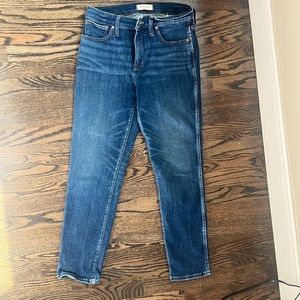 Madewell slim straight jeans